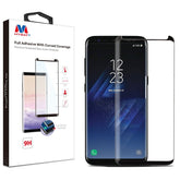 MyBat Full Adhesive with Curved Coverage Premium Tempered Glass Screen Protector for Samsung Galaxy S8 Plus - BlackMyBat Pro
